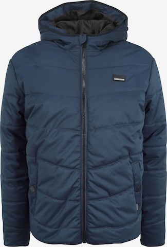 !Solid Winter Jacket 'Atreo' in Blue: front