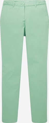 Pantalon chino TOM TAILOR en vert : devant