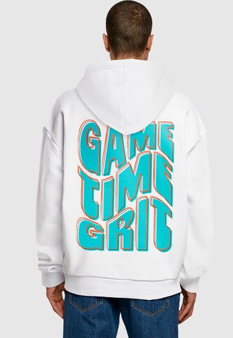 Merchcode Sweatshirt 'Game Time Grit' in Wit: voorkant