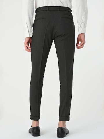 Antioch Slim fit Pleat-front trousers in Grey