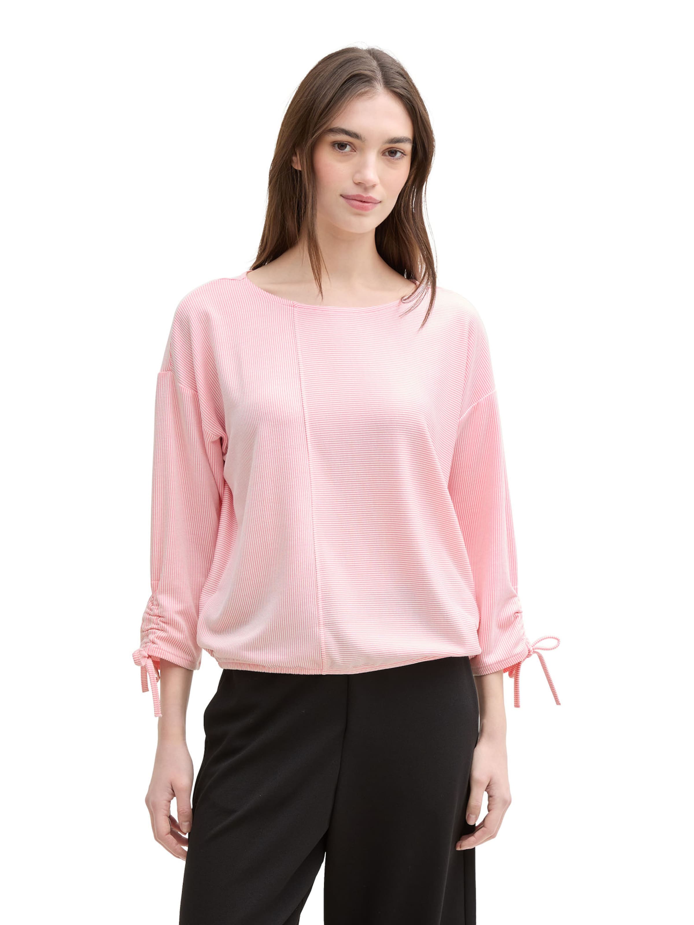 T-shirt TOM TAILOR DENIM en rose : devant