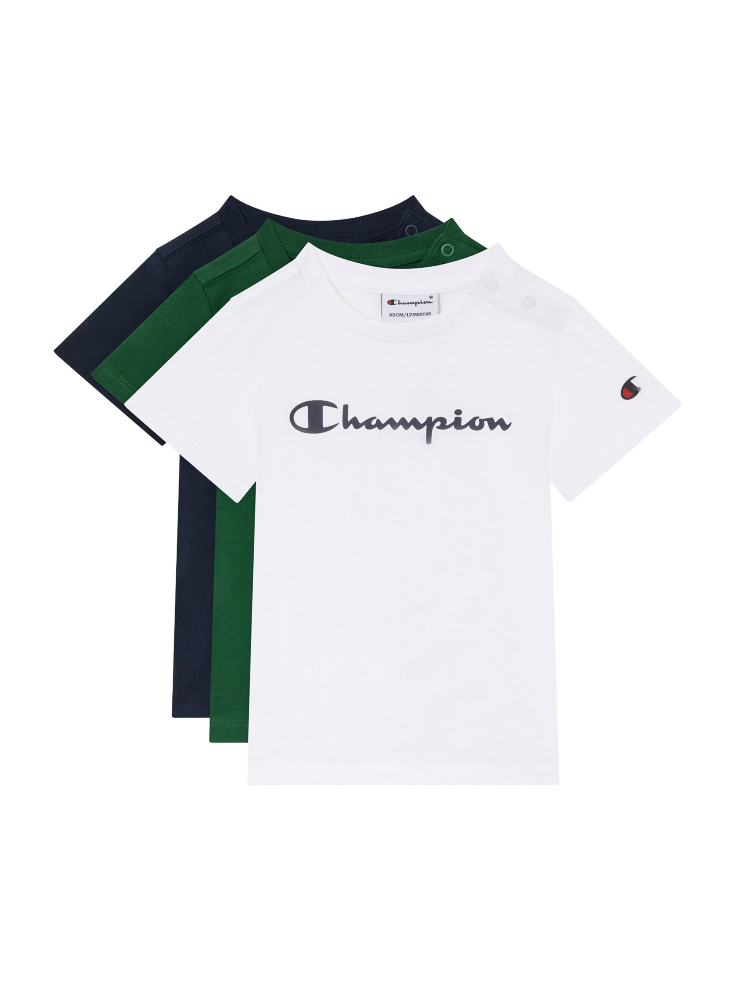 Tricou de la Champion pe alb: față