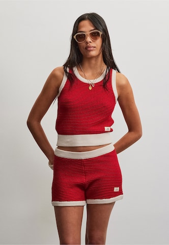 Pegador - Top de punto 'Parma' en rojo: frente