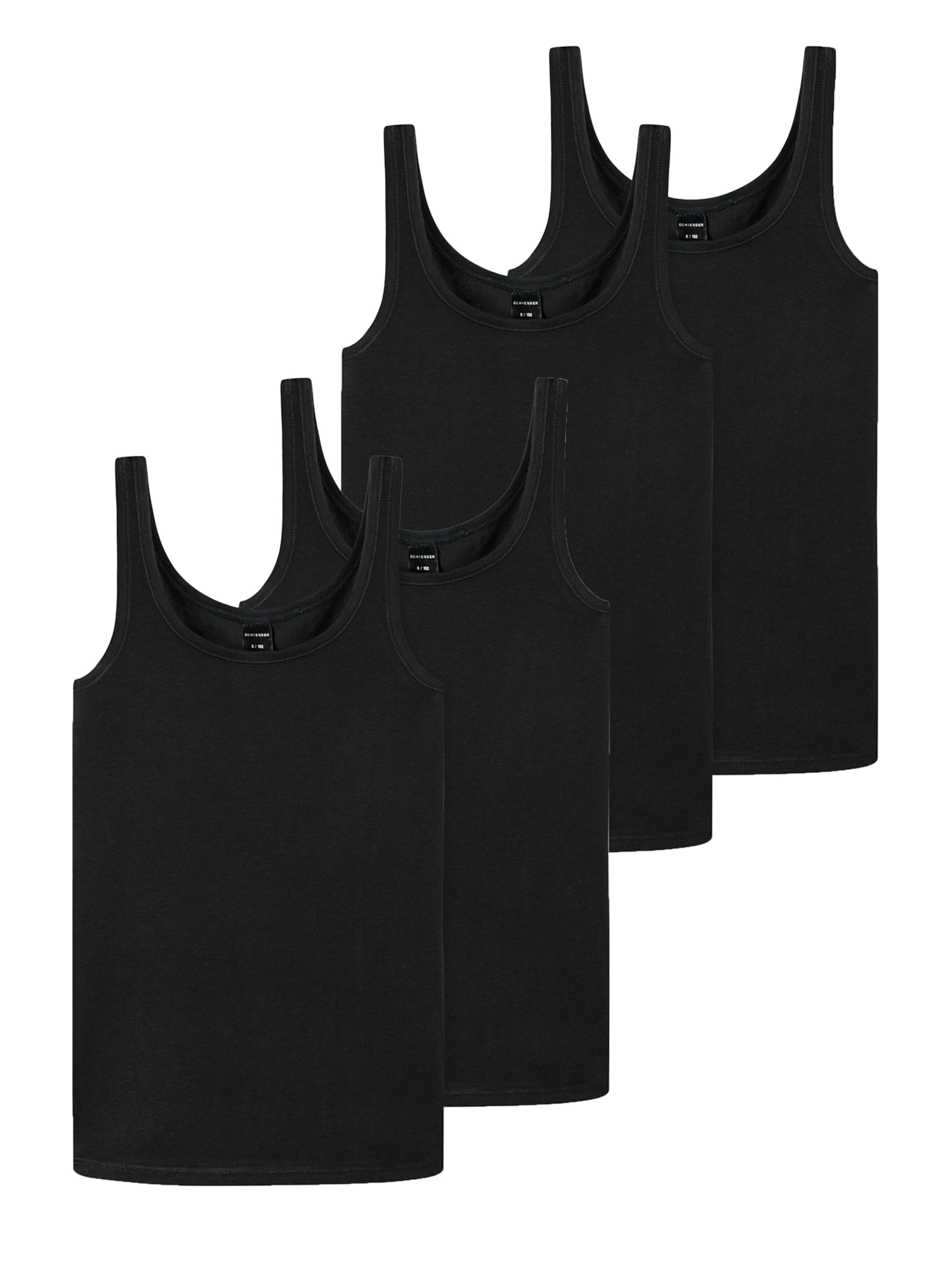 SCHIESSER Undershirt in Black: front