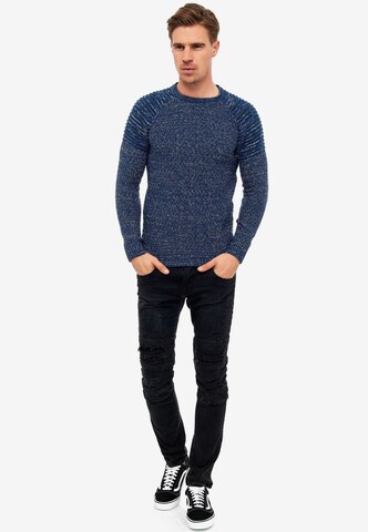 Rusty Neal Pullover in Blau