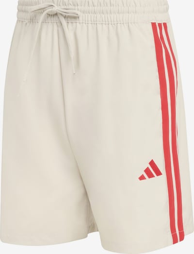 Sportinės kelnės 'Essentials Chelsea' iš ADIDAS SPORTSWEAR, spalva – šviesiai pilka / ryškiai raudona, Prekių apžvalga