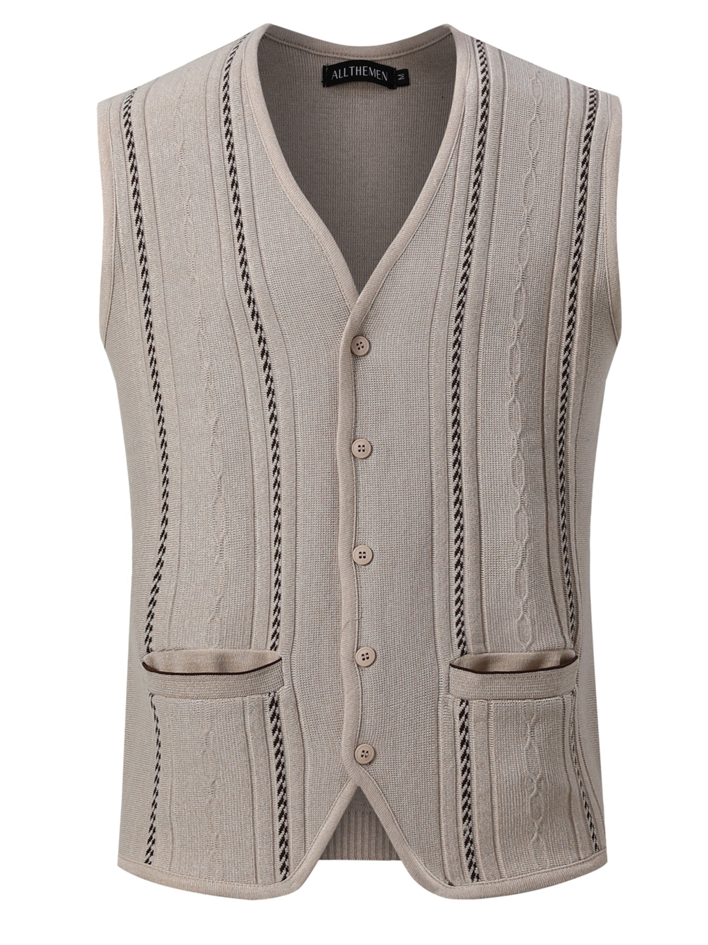 ALLTHEMEN Kofta 'Sternfaden' i beige
