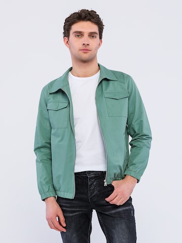 Basics and More Between-Season Jacket ' Quinn ' in Green: front