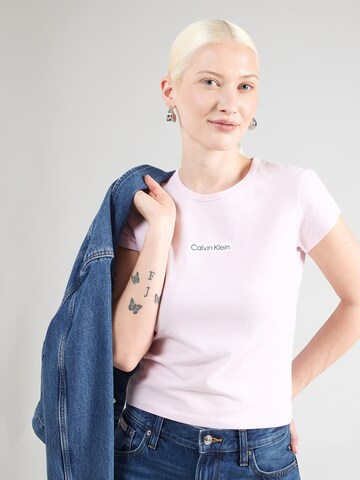 Calvin Klein Jeans T-Shirt in Pink: Vorderseite