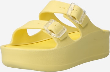 LEMON JELLY - Sapato aberto 'FÉNIX' em amarelo: frente