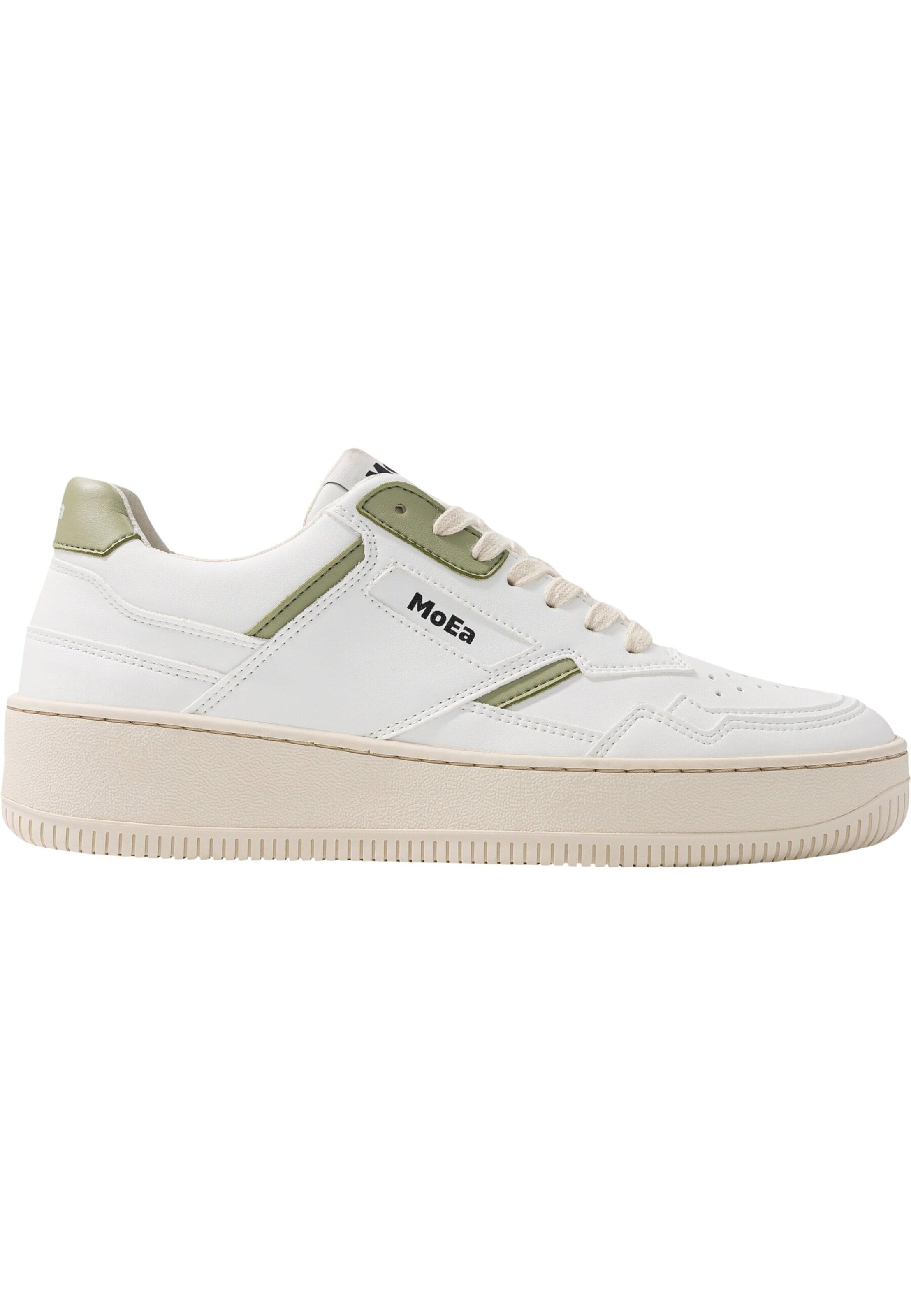 Sneaker bassa 'Gen1 - Cactus' di MoEa in bianco: frontale