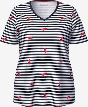 Ulla Popken Pajama Shirt in Black: front