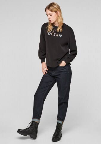 s.Oliver Sweatshirt in Zwart