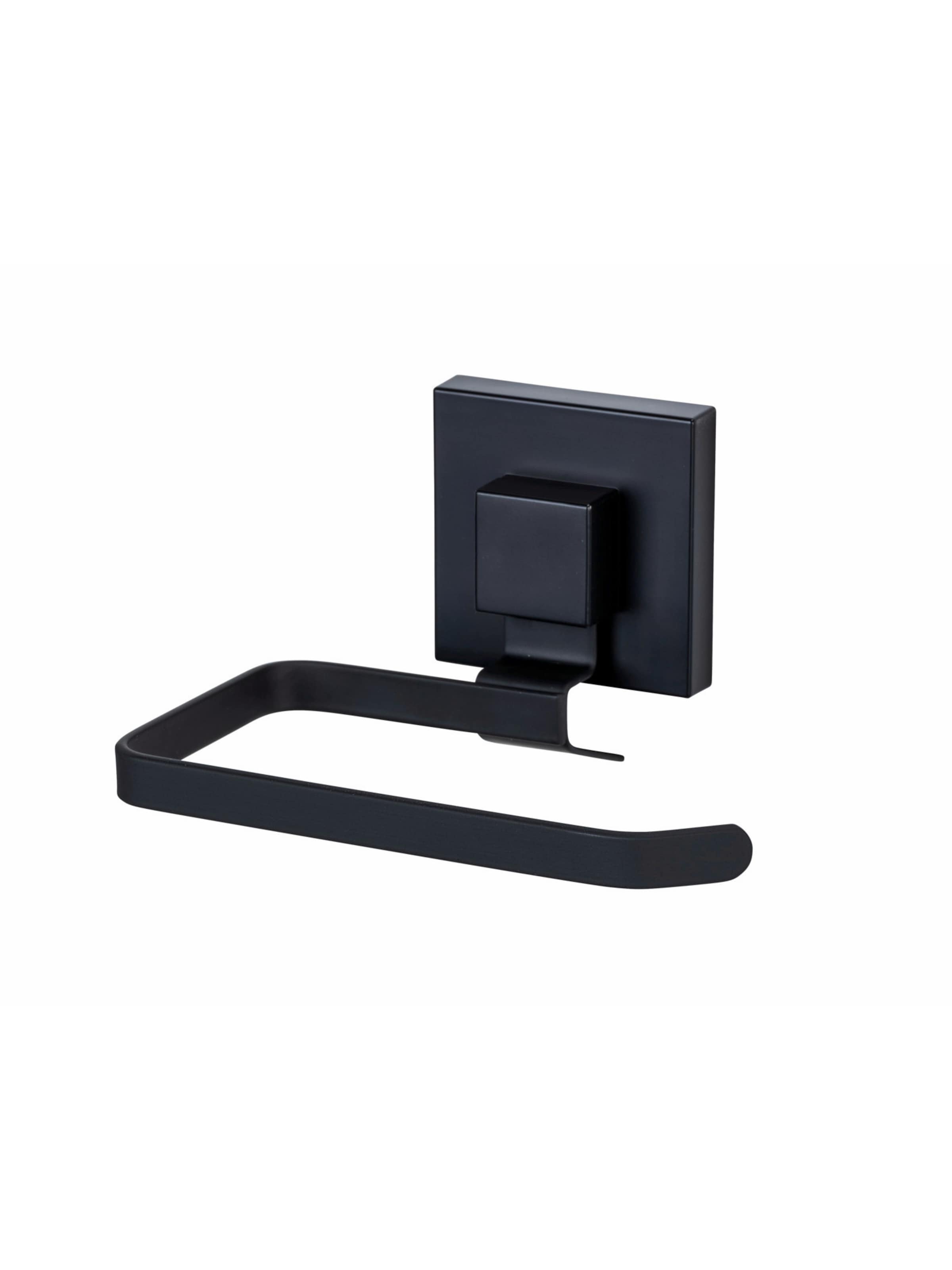 Wenko Toilettenpapierhalter 'Quadro' in Schwarz