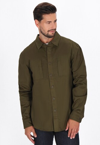 Coupe regular Chemise DreiMaster Vintage en vert : devant
