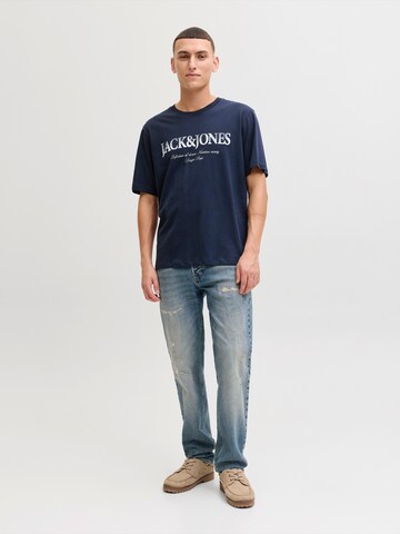 JACK & JONES Bluser & t-shirts 'JJDEVIN DAYTONA' i blå