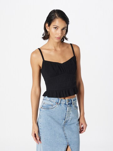 HOLLISTER Top in Zwart: voorkant