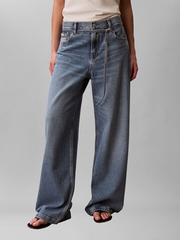 Calvin Klein Jeans Široký strih Džínsy - Modrá: predná strana