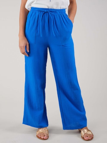 Wide Leg Pantalon 'Dana' Deeluxe en bleu : devant