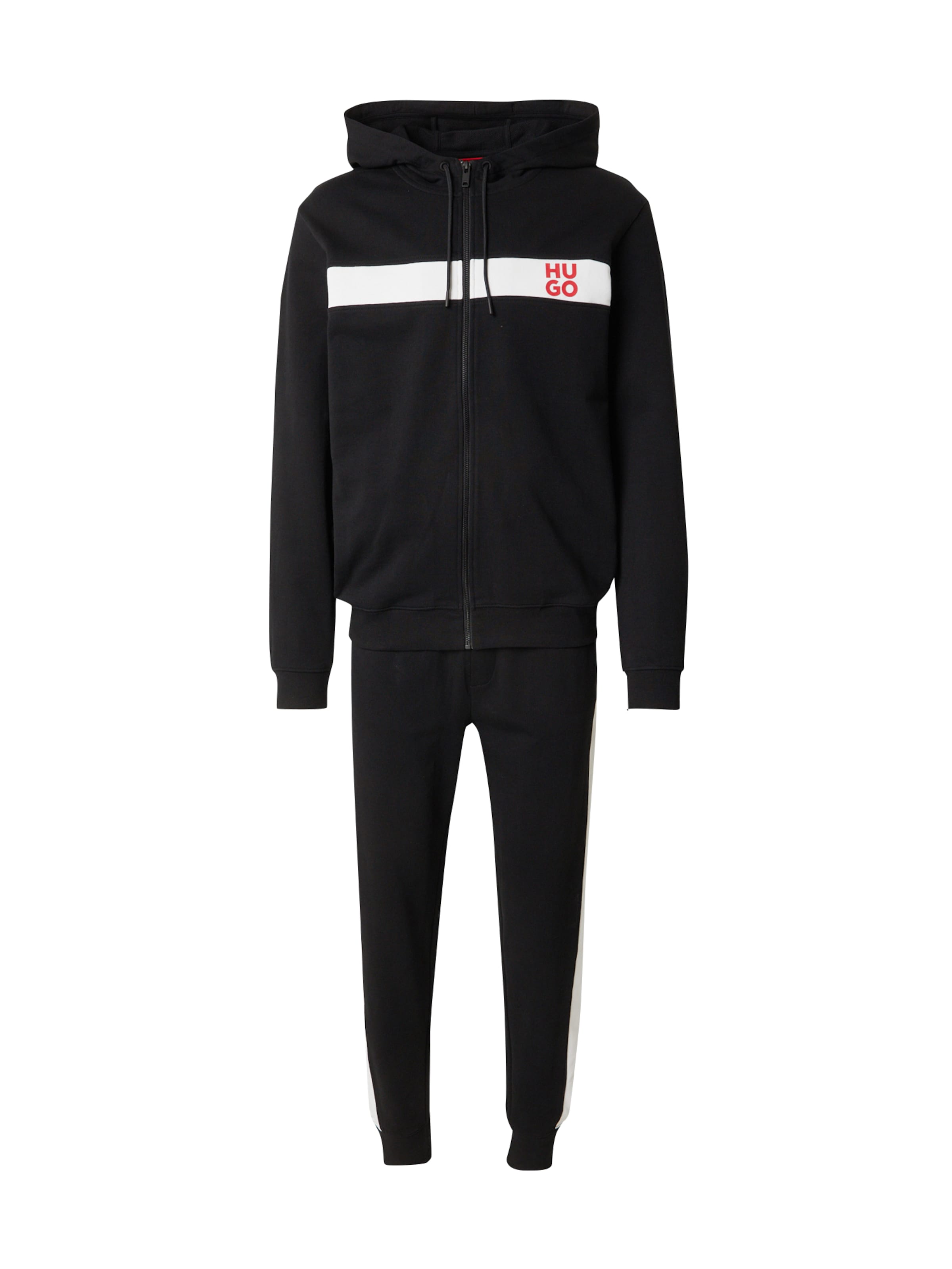 Survêtement 'DapieDoaky' HUGO en noir : devant