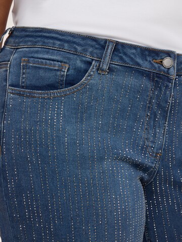 Wide Leg Jean Fiorella Rubino en bleu