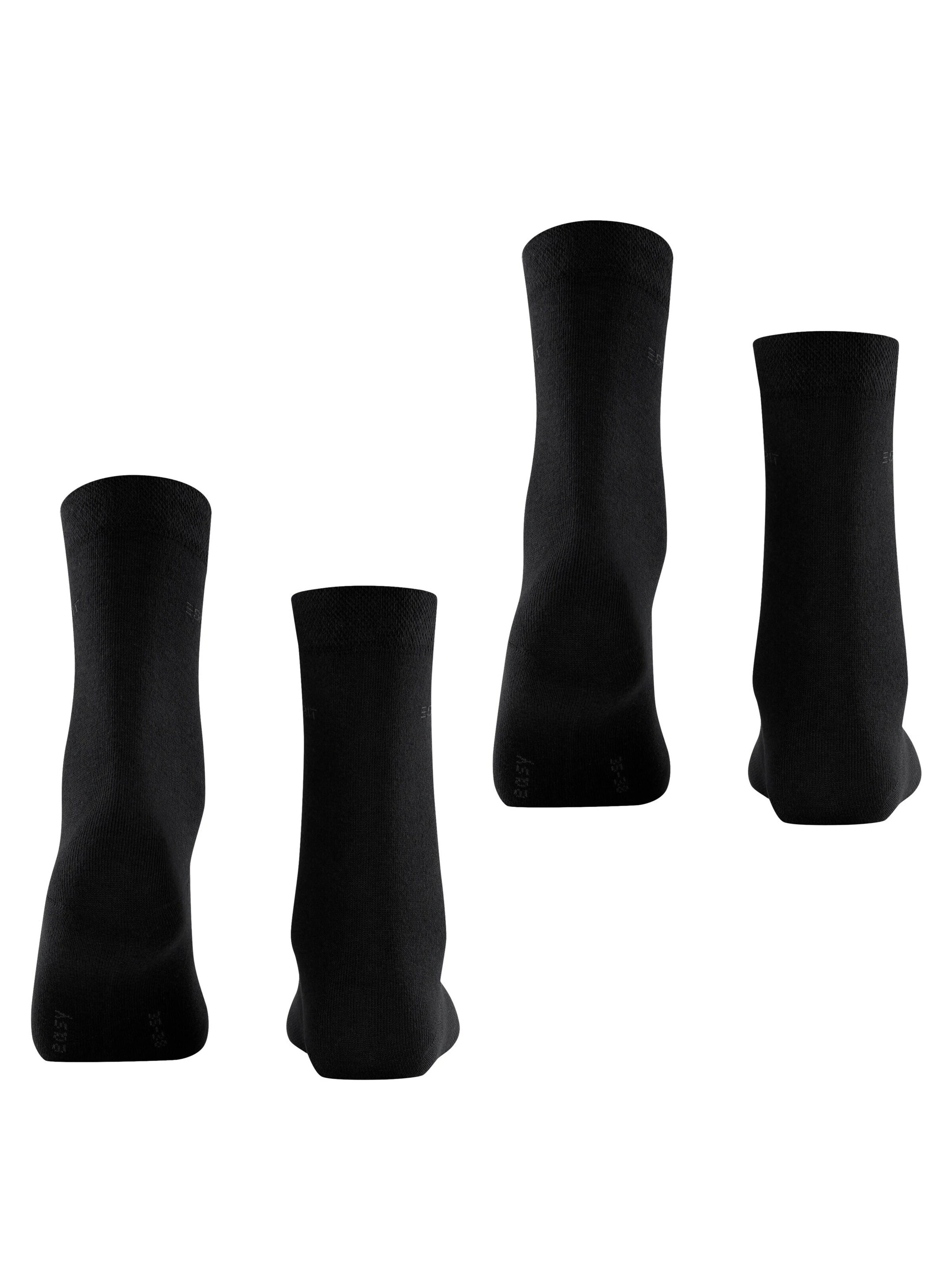 ESPRIT Socks 'Basic Easy 2-Pack' in Black