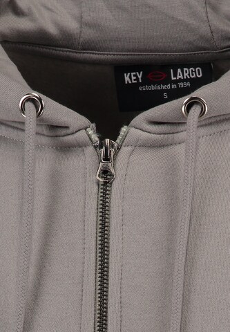 Key Largo Sweatjacke 'CONFIDENCE' in Grau