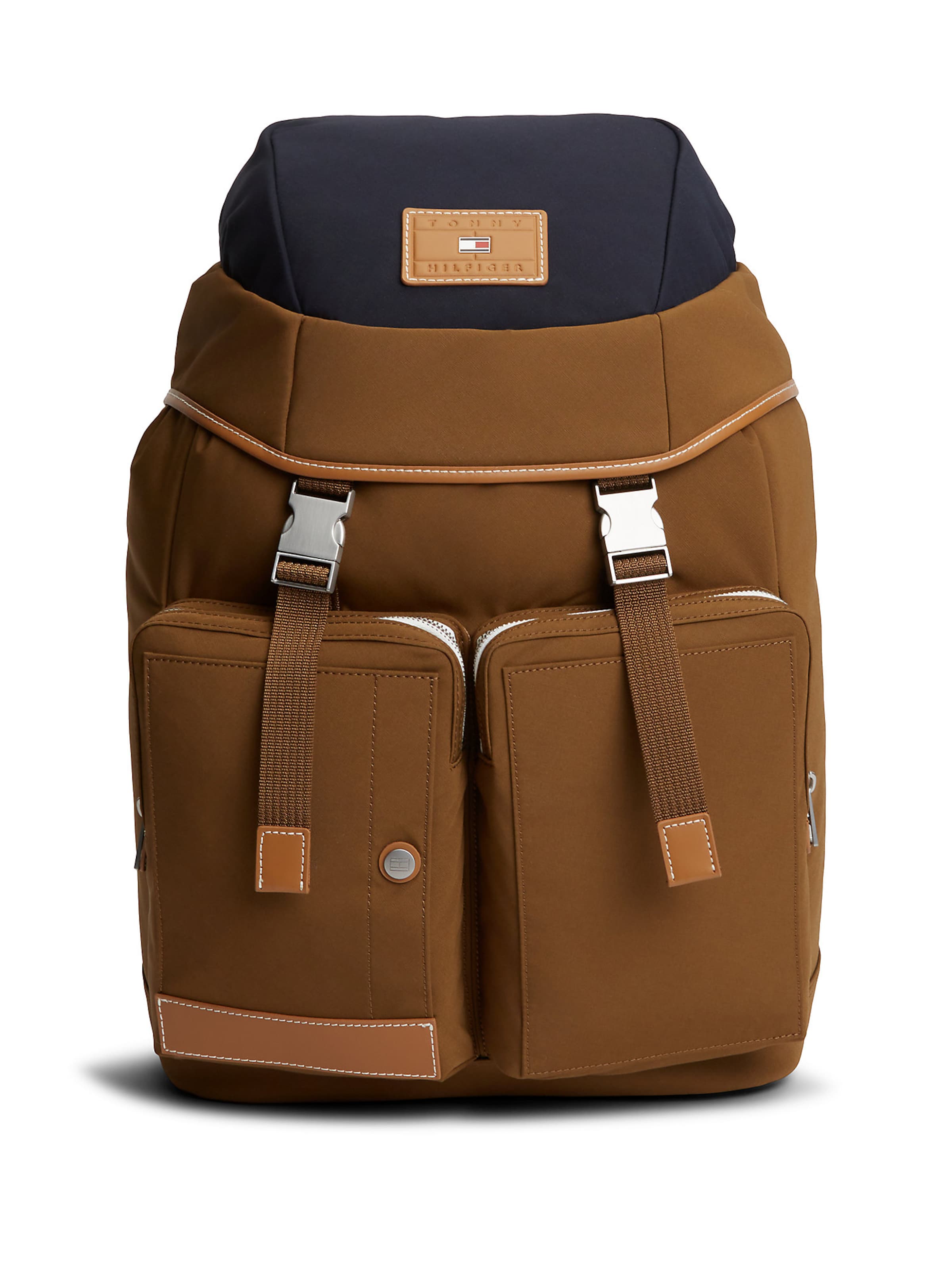 TOMMY HILFIGER Rucksack in camel / navy, Produktansicht