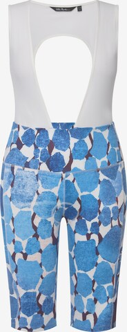 Skinny Pantalon de sport Ulla Popken en bleu : devant