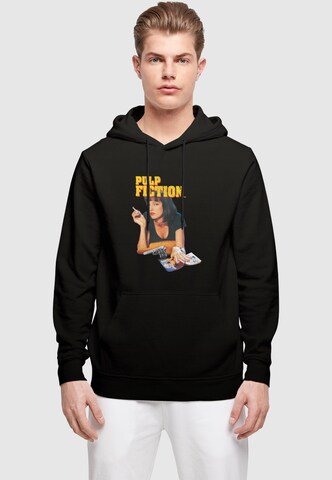 Merchcode Sweatshirt 'Pulp Fiction - Vintage Mia Vallace' in Black: front