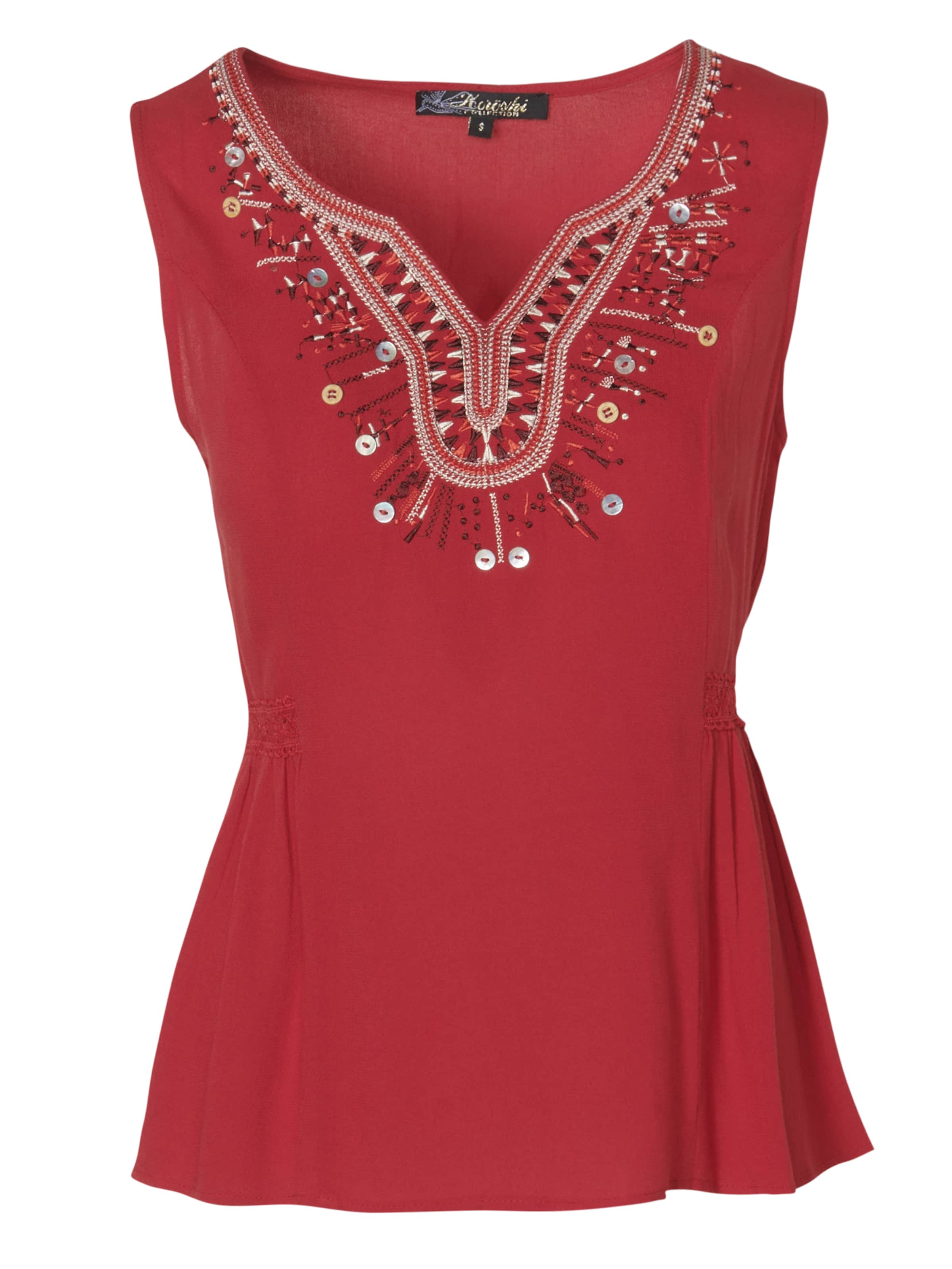 KOROSHI Bluse in Rot: Vorderseite
