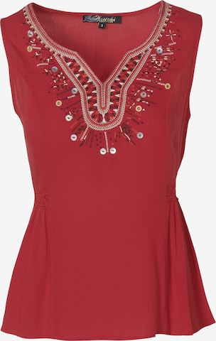 KOROSHI - Blusa en rojo: frente