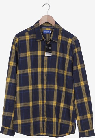 JACK & JONES Button Up Shirt in XXL in Blue: front