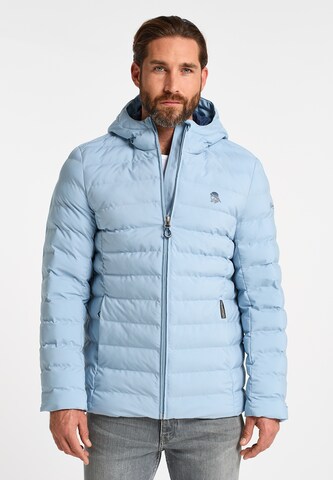 Veste mi-saison Schmuddelwedda en bleu : devant