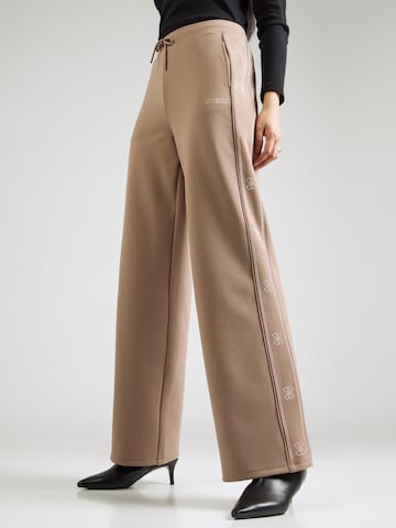 GUESS Wide leg Παντελόνι 'OCTAVIA' σε γκρι: μπροστά