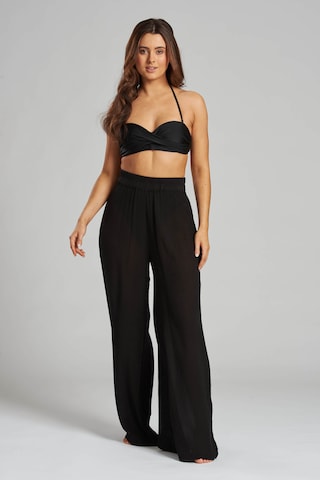 Wide Leg Pantalon South Beach en noir