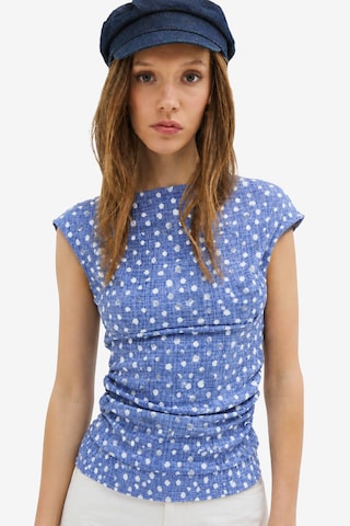 No Matter What Blouse in Blue: front
