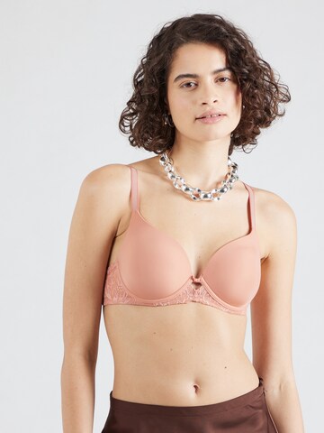 TRIUMPH T-shirt Bra ' Amourette Charm ' in Pink: front