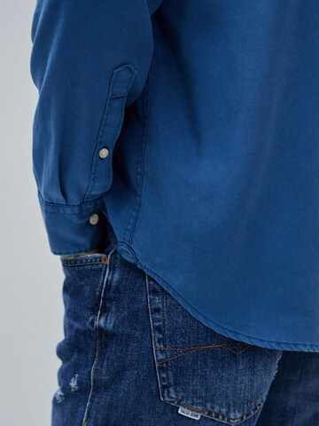 Salsa Jeans Regular fit Overhemd in Blauw