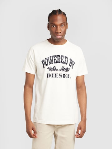 DIESEL Shirt 'T-RUST' in White: front