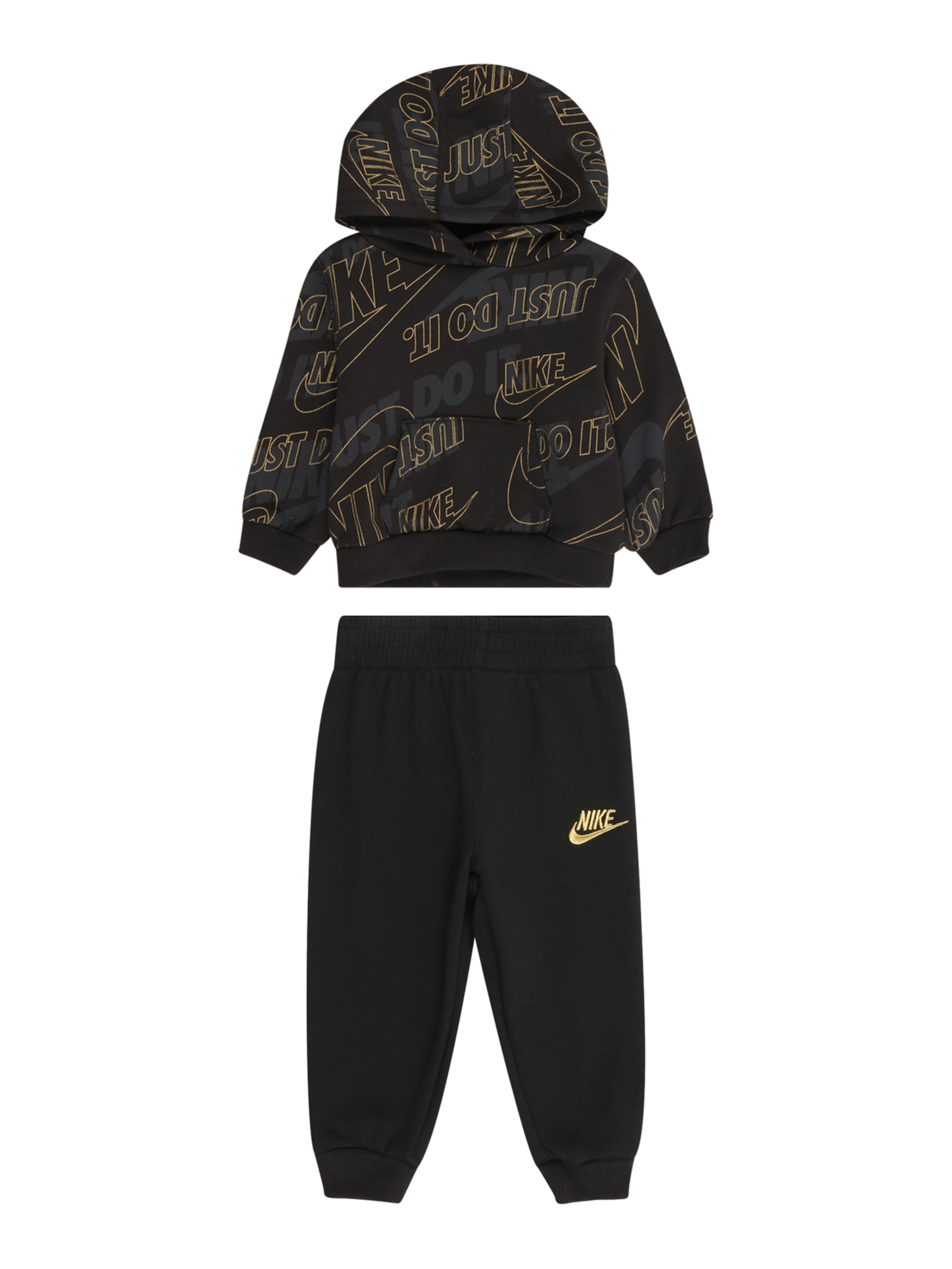 Trening de la Nike Sportswear pe negru: față