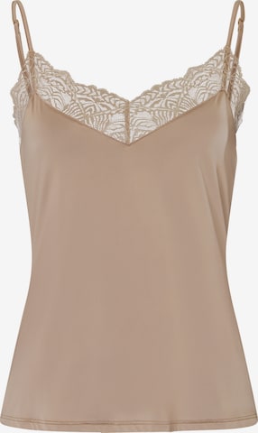 Hanro Top ' Josephine ' in Beige: voorkant