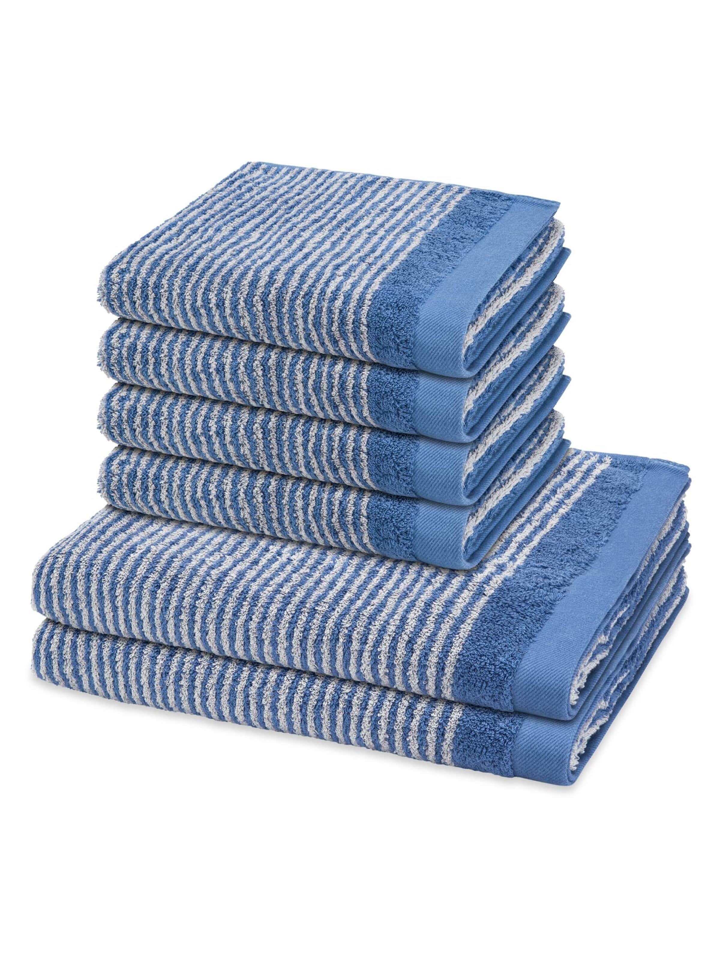 ROSS Towel 'Stripes' in Blue: front