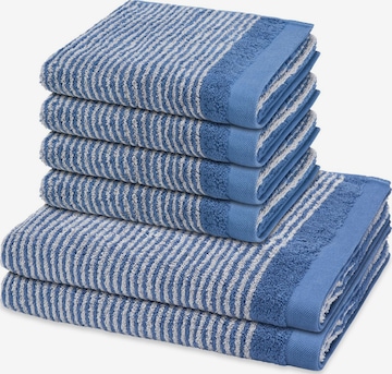 ROSS Towel 'Stripes' in Blue: front
