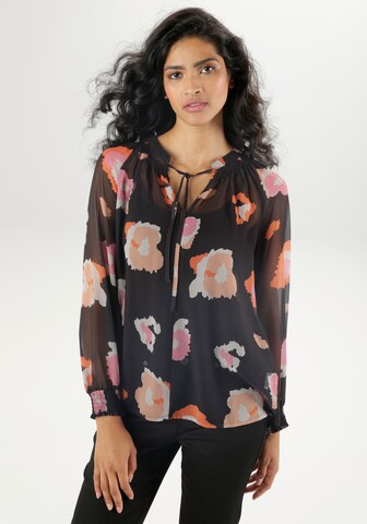 Aniston SELECTED Bluse in Schwarz: Vorderseite