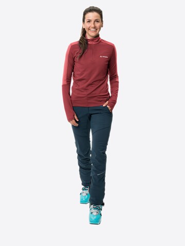 VAUDE Sports sweater 'Livigno' in Red