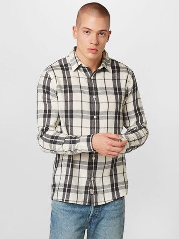 HOLLISTER Regular Fit Hemd in Weiß: predná strana