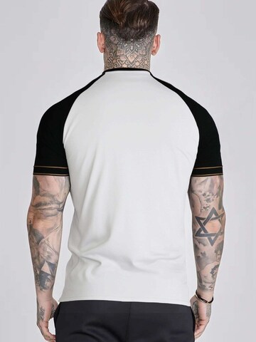 SikSilk - Camiseta 'Tech' en blanco