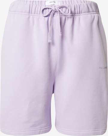 DAN FOX APPAREL - Loosefit Calças 'Sean' em roxo: frente