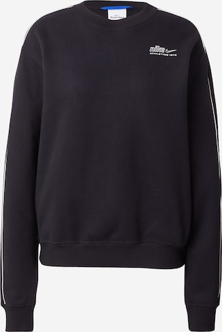 Nike Sportswear Суичър в черно: отпред